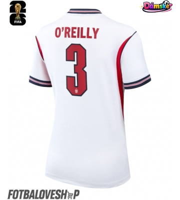 Anglie Nico O'Reilly #3 Dámské Domácí Dres MS 2026 Krátký Rukáv